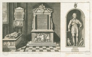 Wolverhampton - Denkmäler von Colonel John Lane und Admiral Richard Leveson: Gravur, undatiert [ca. 1798] von Stebbing Shaw