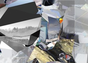 Geometrische fragmentierte Landschaft