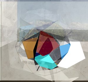 Geometrische Prisma-Landschaft