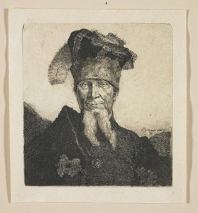 Porträt eines Mannes, sogenannter "Mazeppa" von Stefan Juliusz Norblin de la Gourdaine