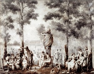 Ansicht der Tuilerien-Terrasse im Jahr 1807