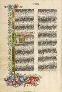 Initiale H: Der Auszug der Israeliten