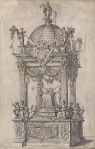 Der Katafalk von Philipp IV. von Spanien, ca. 1665