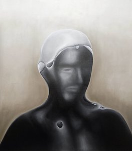 Abstrakte dunkle Figur von Stefano Mazzolini