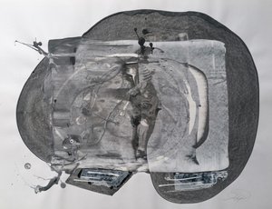 Abstrakte Graue Figur