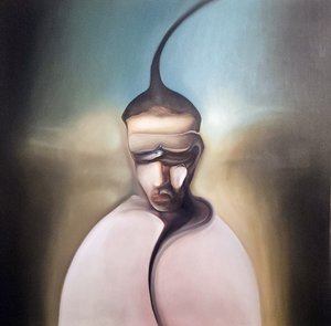 Dunkle surreale Figur
