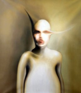 Verzerrtes Surreales Porträt