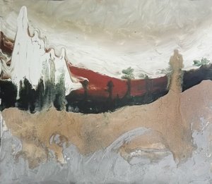 Dramatischer roter Wüstenberg von Stefano Mazzolini