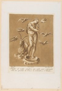 Venus Anadyomene (Plafondschilderungen der Loggia di Galatea in der Villa Farnesina in Rom)