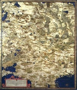 Karte von Russland im 16. Jahrhundert, aus der 