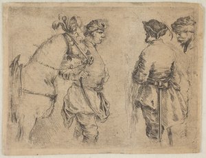 Ein Pole hält ein Pferd am Zügel (ca. 1662)