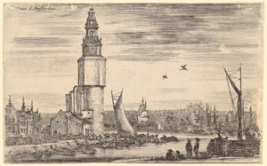 Blick auf Amsterdam von Stefano della Bella