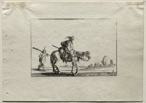 Capricen: Berittener Soldat und Fußsoldat von Stefano della Bella