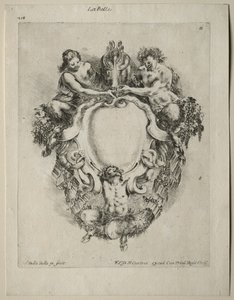 Sammlung verschiedener Kaprizen und neuer Entwürfe von Kartuschen und Ornamenten: Nr. 11 von Stefano della Bella