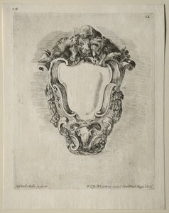Sammlung verschiedener Kaprizen und neuer Entwürfe von Kartuschen und Ornamenten: Nr. 12 von Stefano della Bella