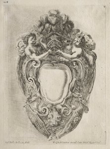 Sammlung verschiedener Kaprizen und neuer Entwürfe von Kartuschen und Ornamenten: Nr. 3 von Stefano della Bella