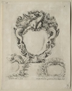 Sammlung verschiedener Caprices und neuer Entwürfe von Kartuschen und Ornamenten: Nr. 9 von Stefano della Bella