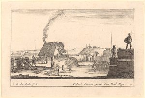 Festungsanlage, Blatt 4 der Folge „Verschiedene Militär-Capricci“ von Stefano della Bella