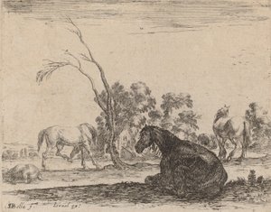 Pferde auf einer Weide, 1642