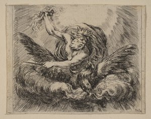 Jupiter, aus Spiel der Mythologie Jeu de la Mythologie, 1644 von Stefano della Bella