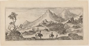 Landschaft mit Schloss