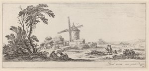 Landschaft mit Windmühle, vor 1647