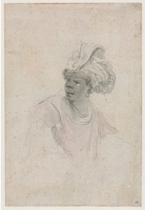 Studie eines Mauren, nach links gewandt von Stefano della Bella