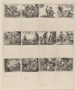 Mythologische Spielkarten, 1644 von Stefano della Bella