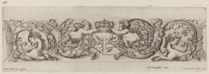 Zierfries mit Buchstabe L Louis XIV, wahrscheinlich 1648