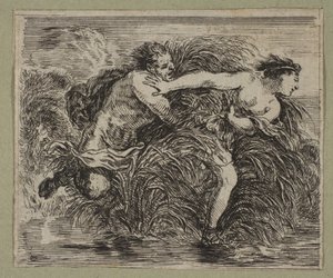 Pan und Syrinx, 1644 von Stefano della Bella