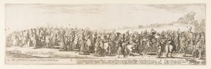 Teil des Eingangs der polnischen Gesandtschaft Q.X.Y., 1633 von Stefano della Bella
