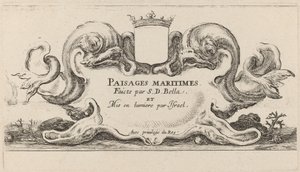 Titelseite für "Paysages maritimes" von Stefano della Bella