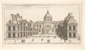 Ansicht und Perspektive der Kapelle und des Hauses der Sorbonne von Stefano della Bella