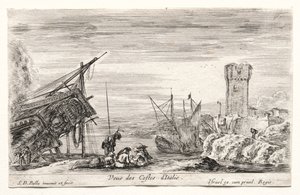 Blick auf die italienische Küste von Stefano della Bella