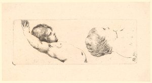 Zwei Kinderstudien von Stefano della Bella