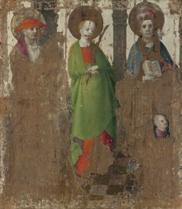 Drei Heilige, um 1450