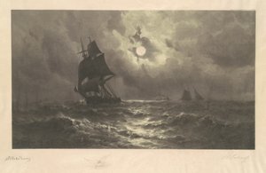 Nach Westen ziehen von Stephen Alonzo Schoff, after M. F. H. de Haas