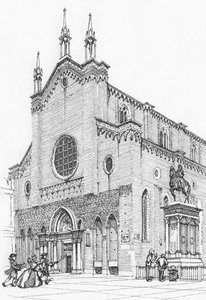 Die Kirche der Heiligen Zanipolo, Venedig von Stephen Conlin