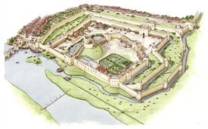 Wallingford Castle, Oxfordshire, ca. 1300-1399