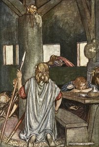 Sualtach weckt den König, Illustration aus 