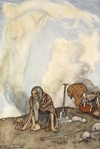 Das weiße Ross war vor ihren Augen wie ein Nebelkranz verschwunden, Illustration aus 