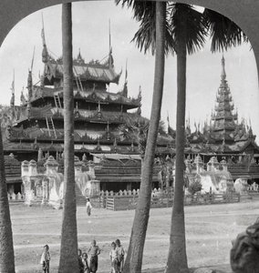 Tempel der heidnischen Könige in der Nähe der Aindow Yak Pagode, Mandalay, Burma, 1908