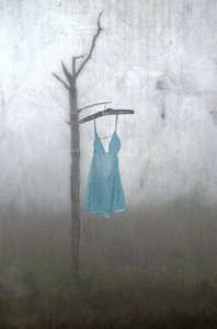 Nebliges blaues Kleid von Steven Gibson