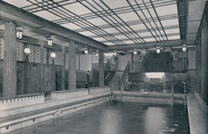 Das Schwimmbecken an Bord der S.S. Empress of Britain, 1931
