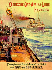 Plakat zur Werbung für die Deutsche Ostafrika-Linie, Hamburg, 1904