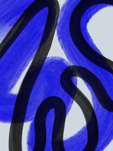 Abstrakte blaue Bewegung