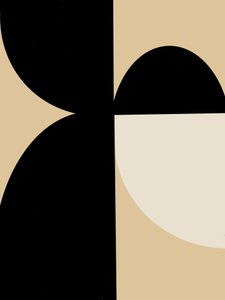 Abstrakte geometrische Kurven von Studio Palette