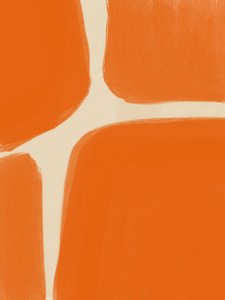 Abstrakte orange Formen von Studio Palette