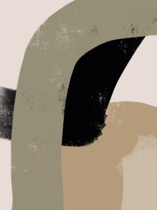 Erdige abstrakte Kurven von Studio Palette