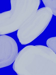 Organische blaue Formen